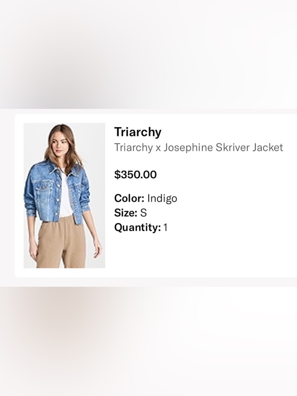 Triarchy X Josephine Skriver Blue Jean Jacket